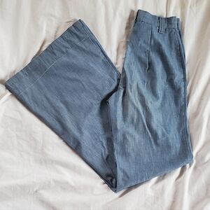 Time And Place Vintage 1970's Bell Bottom Denim Jeans, Sz XS (W24" x L32")
